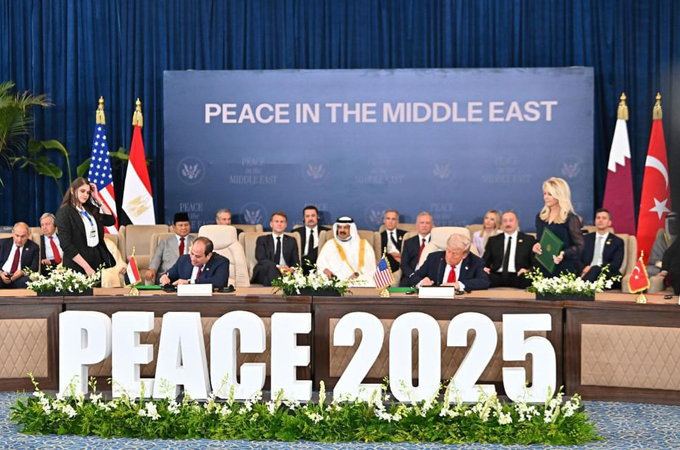 Trump declares 'peace in the Middle East'